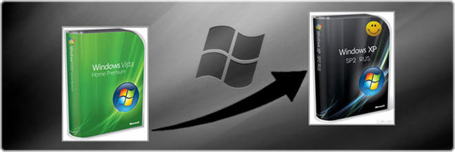 Windows XP вместо Windows Vista